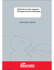 Baumatic BDW15 Instruction Manual