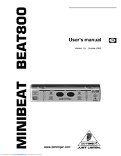 Behringer Minibeat BEAT800 User Manual