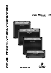 Behringer VIRTUBE VT100FX User Manual