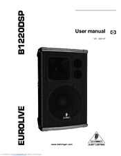 Behringer Eurolive B1220DSP User Manual