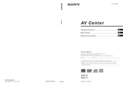 Sony XAV-A1 - Av Center Operating Instructions Manual