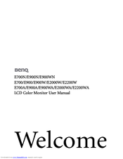 Benq E2200W User Manual