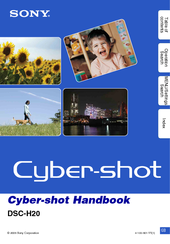 Sony DSC-H20 Cyber-shot® Handbook