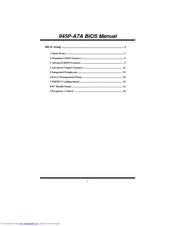 Biostar 945P-A7A V8.X Bios Setup Manual