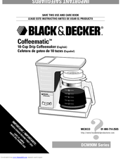 Black & Decker Coffeematic DCM90M Series Use And Care Book