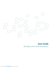 Blackberry PEARL 8130 - GUIDE DE MISE EN ROUTE User Manual