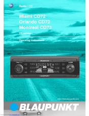 Blaupunkt Montreal CD73 Operating Instructions Manual