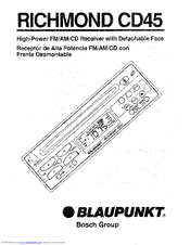 Blaupunkt Richmond CD45 User Manual