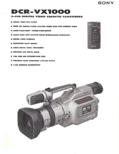 Sony Handycam DCR-VX1000 Specifications