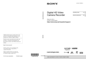 Sony Handycam HDR-CX760V Operating Manual