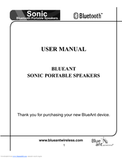 Blueant Sonic User Manual