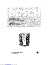 Bosch AUTOMATIC COFFEE CENTRE TCA 6301 UC Use And Care Manual