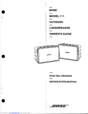 Bose 111 Owner's Manual