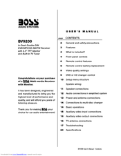 Boss Audio Systems BV9200 User Manual