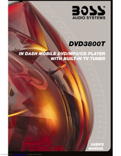 Boss Audio Systems DVD-3800T User Manual