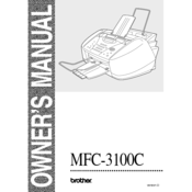 Brother MFC 3100C - Inkjet Multifunction Owner's Manual