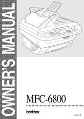 Brother MFC-6800 Owner's Manual