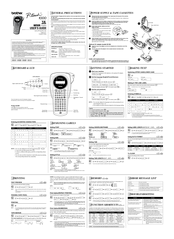 Brother PT 1000 - P-Touch 1000 B/W Thermal Transfer Printer User Manual
