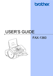 Brother FAX-1360 User Manual
