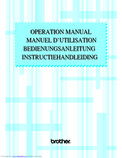 Brother VX-1400 Operation Manual