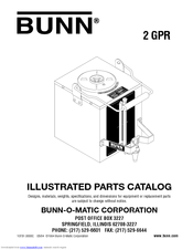 Bunn 2 GPR Illustrated Parts Catalog