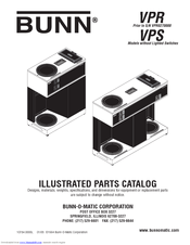 Bunn VPR Series Illustrated Parts Catalog
