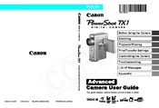Canon PowerShot TX1 - Digital Camera - Compact User Manual
