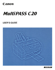 Canon MultiPASS C20 User Manual
