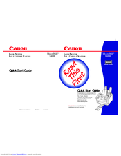 Canon CFX-L3500 IF Quick Start Manual
