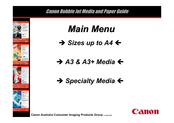 Canon BJC-S520 Paper Manual