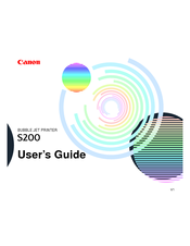 Canon BJC-S200 User Manual