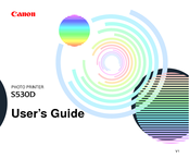 Canon BJC-S530D User Manual