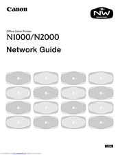 Canon N 1000 Network Manual