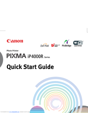 Canon PIXMA iP4000R Series Quick Start Manual