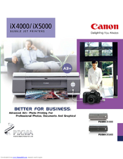 Canon PIXMA iX4000 Brochure & Specs