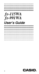 Casio fx-115WA User Manual