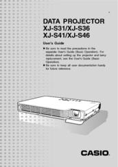 Casio XJ-S41 - XGA DLP Projector User Manual