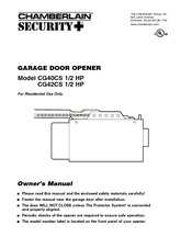 Chamberlain CG40CS Owner's Manual