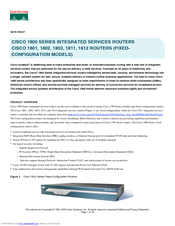 Cisco 1811W - Integrated Services Router Wireless Datasheet