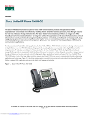 Cisco CP-7961G-GE Datasheet
