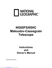 National Geographic NG65HC Instructions And Owner's Manual