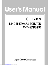 Citizen iDP-3210 User Manual