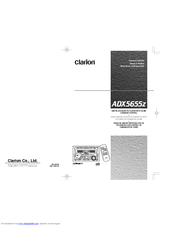 Clarion ADX5655z Owner's Manual