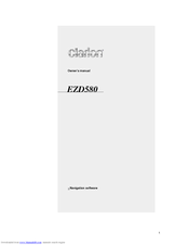 Clarion EZD580 Owner's Manual