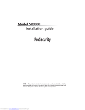 Clarion SR9000 Installation Manual