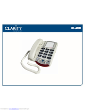 Clarity XL40D User Manual