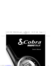 Cobra microTALK PR 245 Owner's Manual