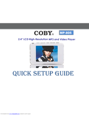 Coby MP-805 2GB Quick Setup Manual