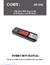 Coby MP-C846 Instruction Manual