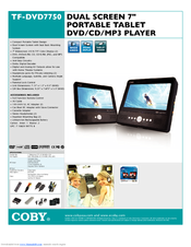 Coby TF-DVD7750 Specifications